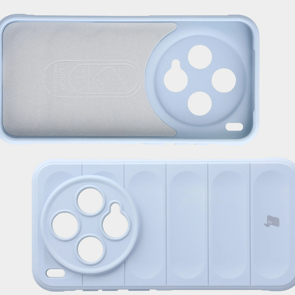 Microfiber lining, back grooves, and reinforced corners in the Bison Case Tur for Vivo X300