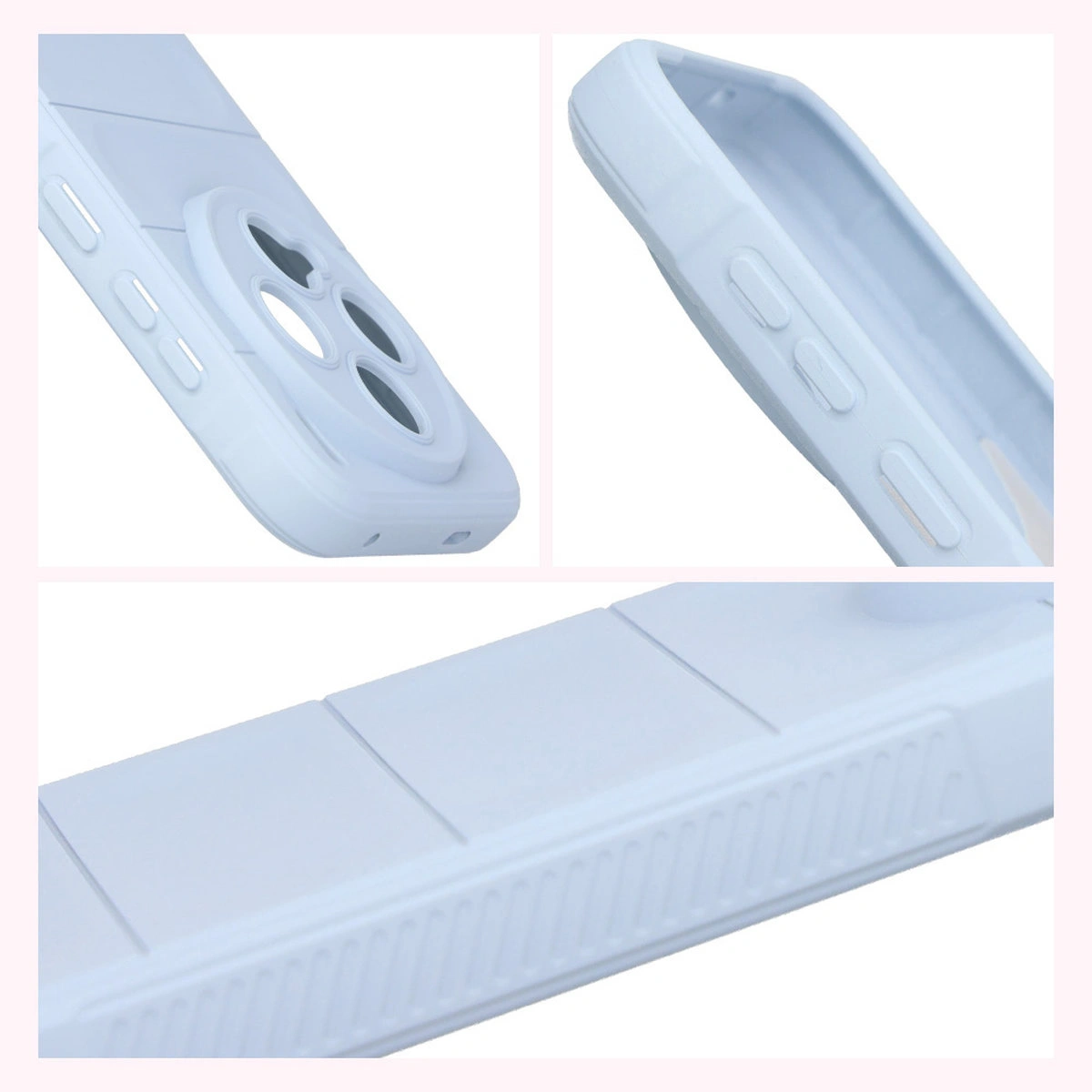 Textured sides and raised edges of the screen and camera in the Bison Case Tur for Vivo X300