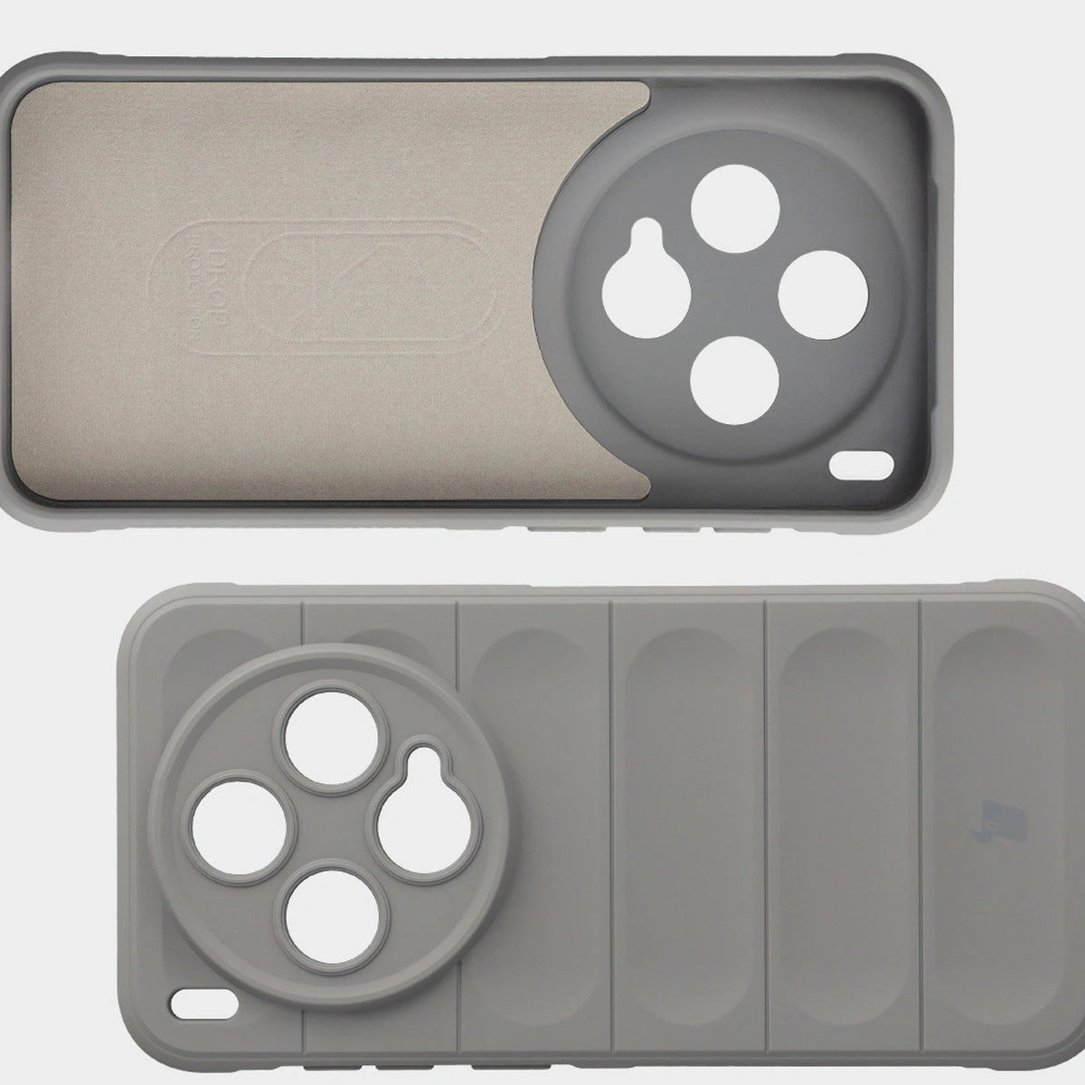 Microfiber lining, grooves on the back, and reinforced corners in the Bison Case Tur for Vivo X300