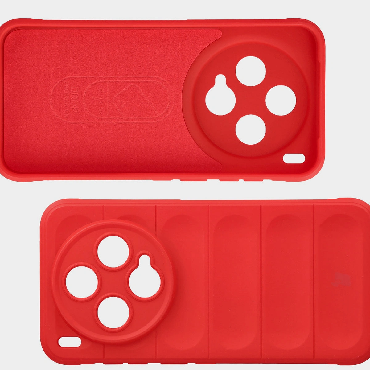 Mikrofaser-Innenfutter, Vertiefungen auf der Rückseite und verstärkte Ecken in der Bizon Case Tur Hülle für Vivo X300