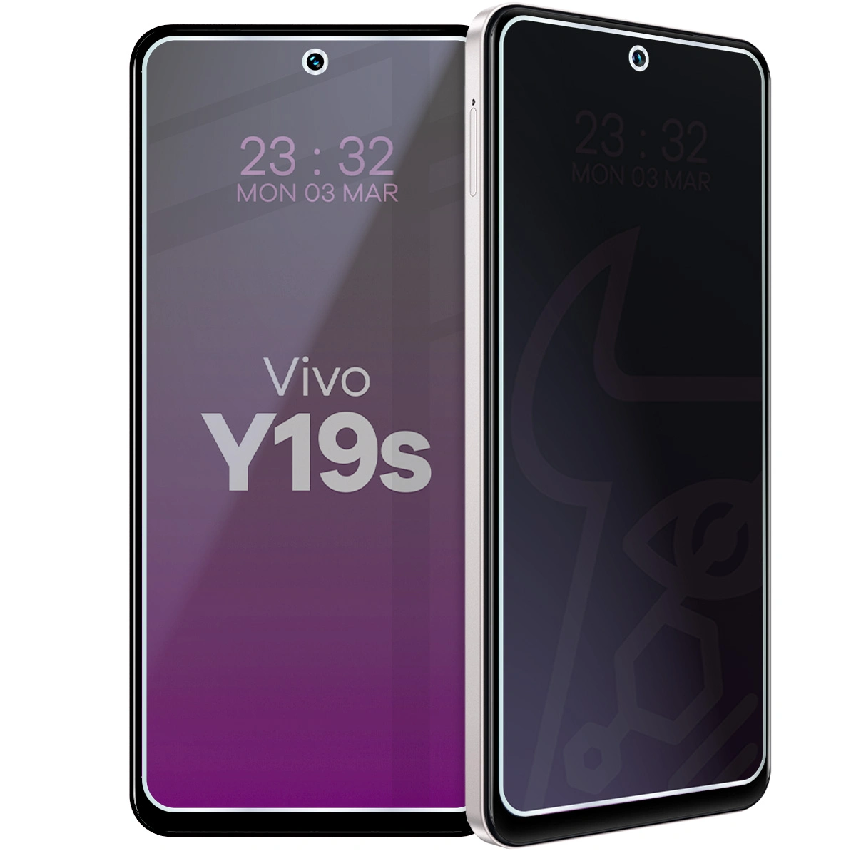 Szkło hybrydowe prywatyzujące Bizon Glass Mule Shadow do Vivo Y19s