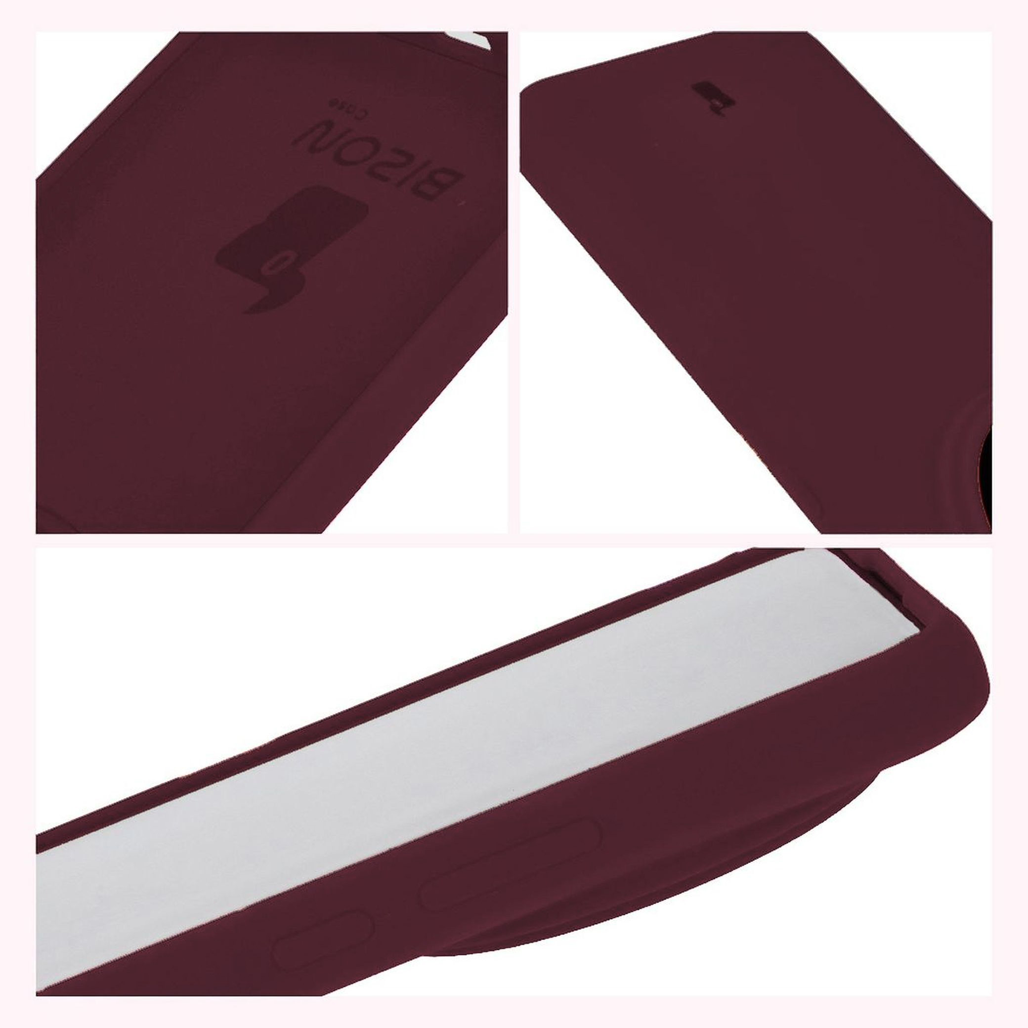 Construcția husei Bizon Soft Case: capace integrate, margini ridicate și dublură din microfibră