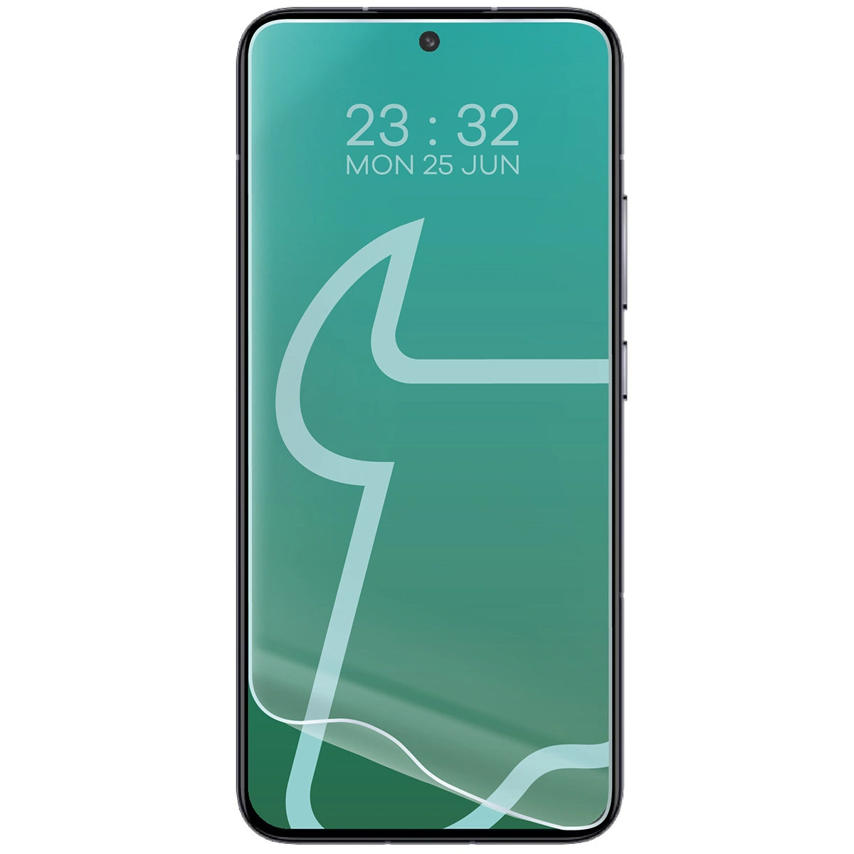 Hydrogel-Folie für Xiaomi 14 / 13 neben dem Telefon