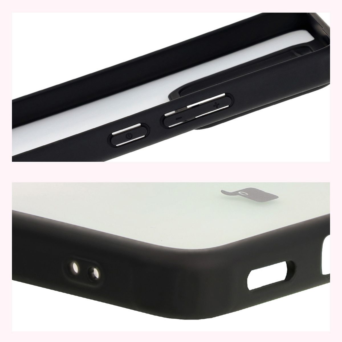 Verstärkte Ecken und erhöhte Ränder des Bildschirms in der Bizon Case Angelo Hülle