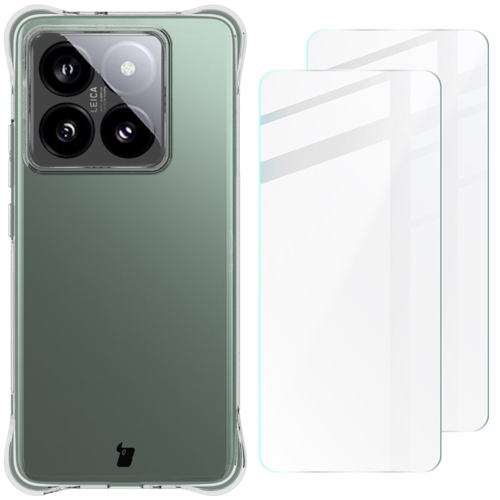 Bizon Case Salpa + tempered glass Bizon Glass Clear 2 - 2 pieces, Xiaomi 14T Pro