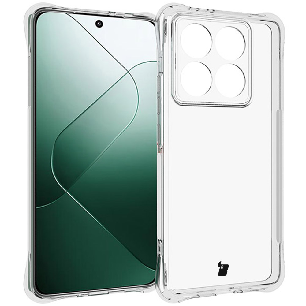 Reinforced corners, raised screen edges, and dot structure in Bizon Case Salpa
