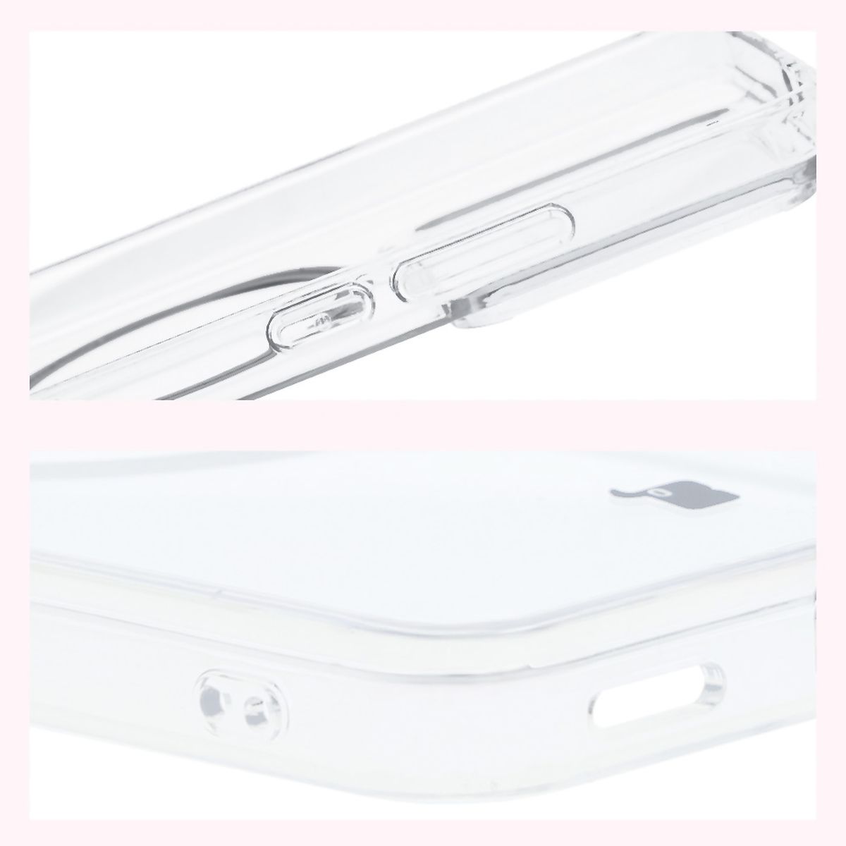 Reinforced corners and raised edges of the screen in Bizon Case CrystalO