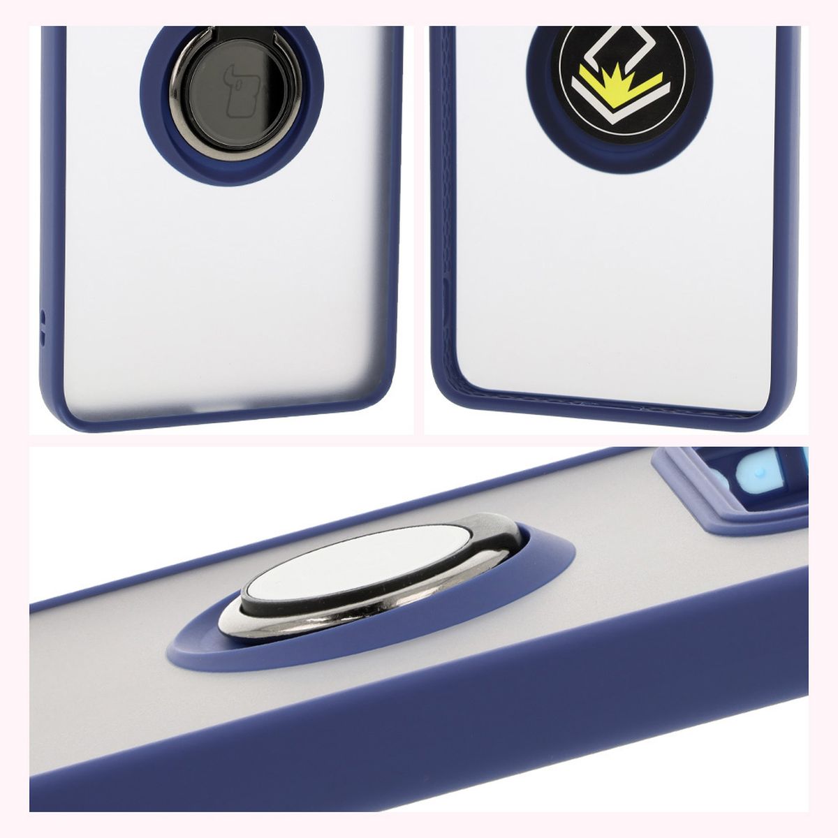 Caracteristici Bizon Case Hybrid Ring: ramă antiderapantă și design mat