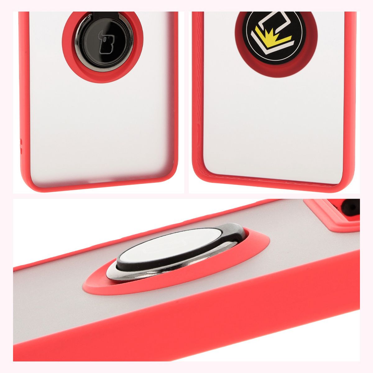 Caracteristici Bizon Case Hybrid Ring: ramă antiderapantă și design mat
