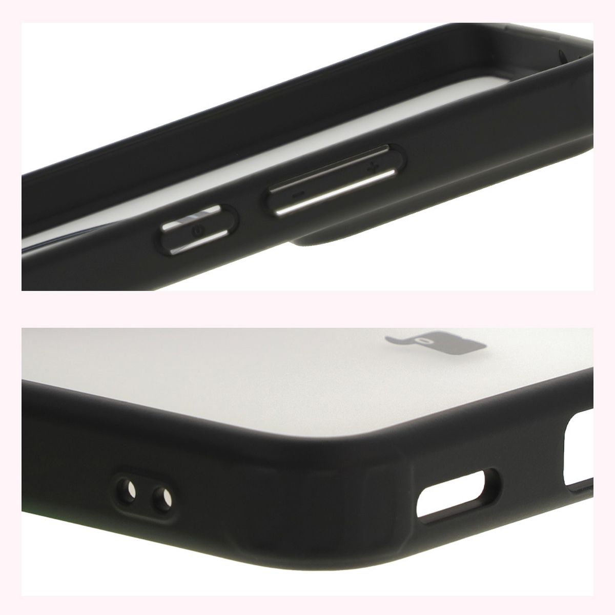 Verstärkte Ecken und erhöhte Ränder des Bildschirms im Bizon Case MatteO