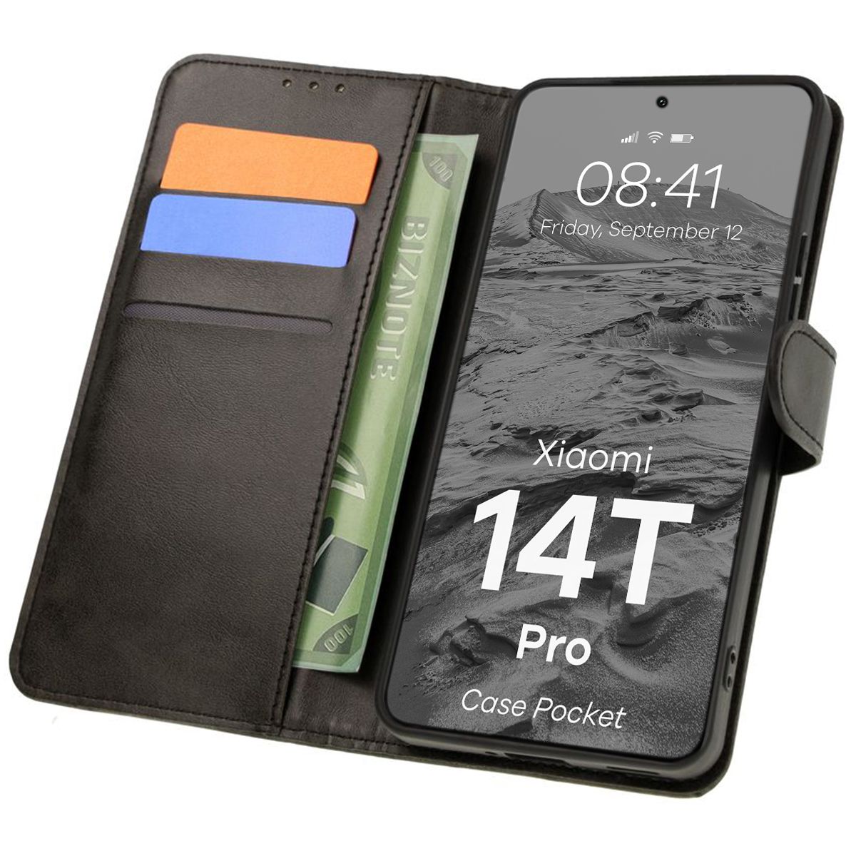 Etui mit Klappe Bizon Case Pocket für Xiaomi 14T Pro