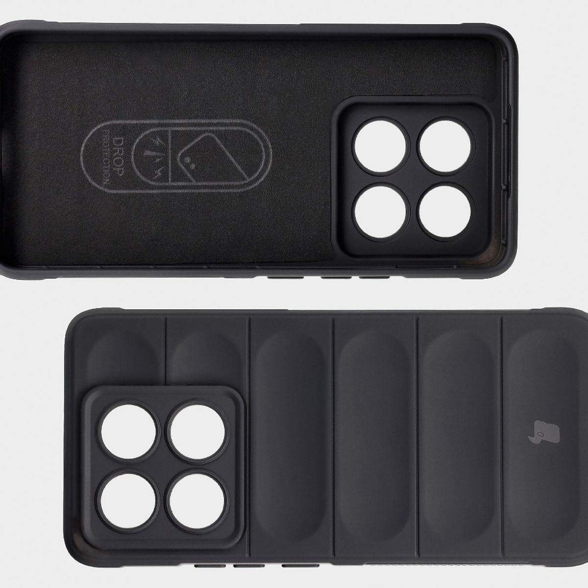 Mikrofaser-Futter, Vertiefungen auf der Rückseite und verstärkte Ecken im Etui Bizon Case Tur