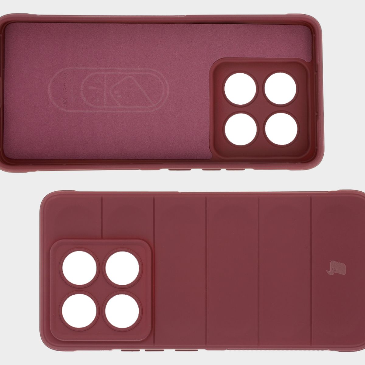Microfiber lining, grooves on the back, and reinforced corners in Bison Case Tur