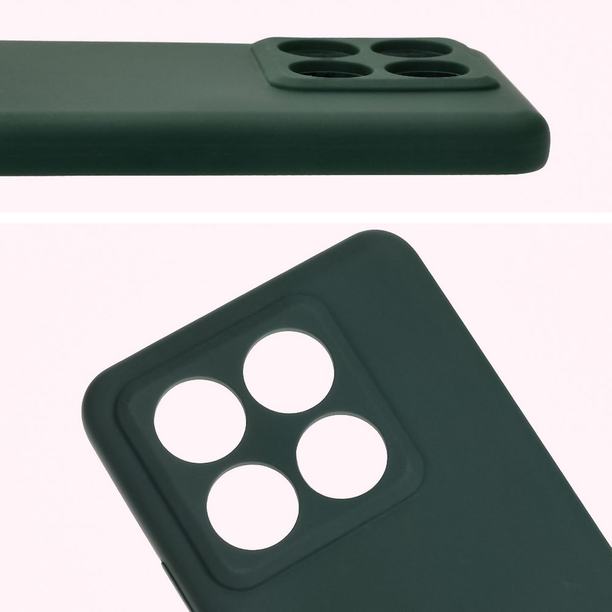 Nahaufnahme der Ausschnitte für die Linsen in der Bizon Soft Case-Hülle