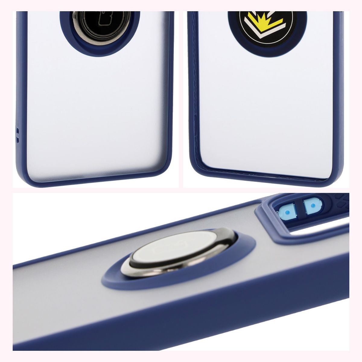 Caracteristici Bizon Case Hybrid Ring: ramă antiderapantă și design mat