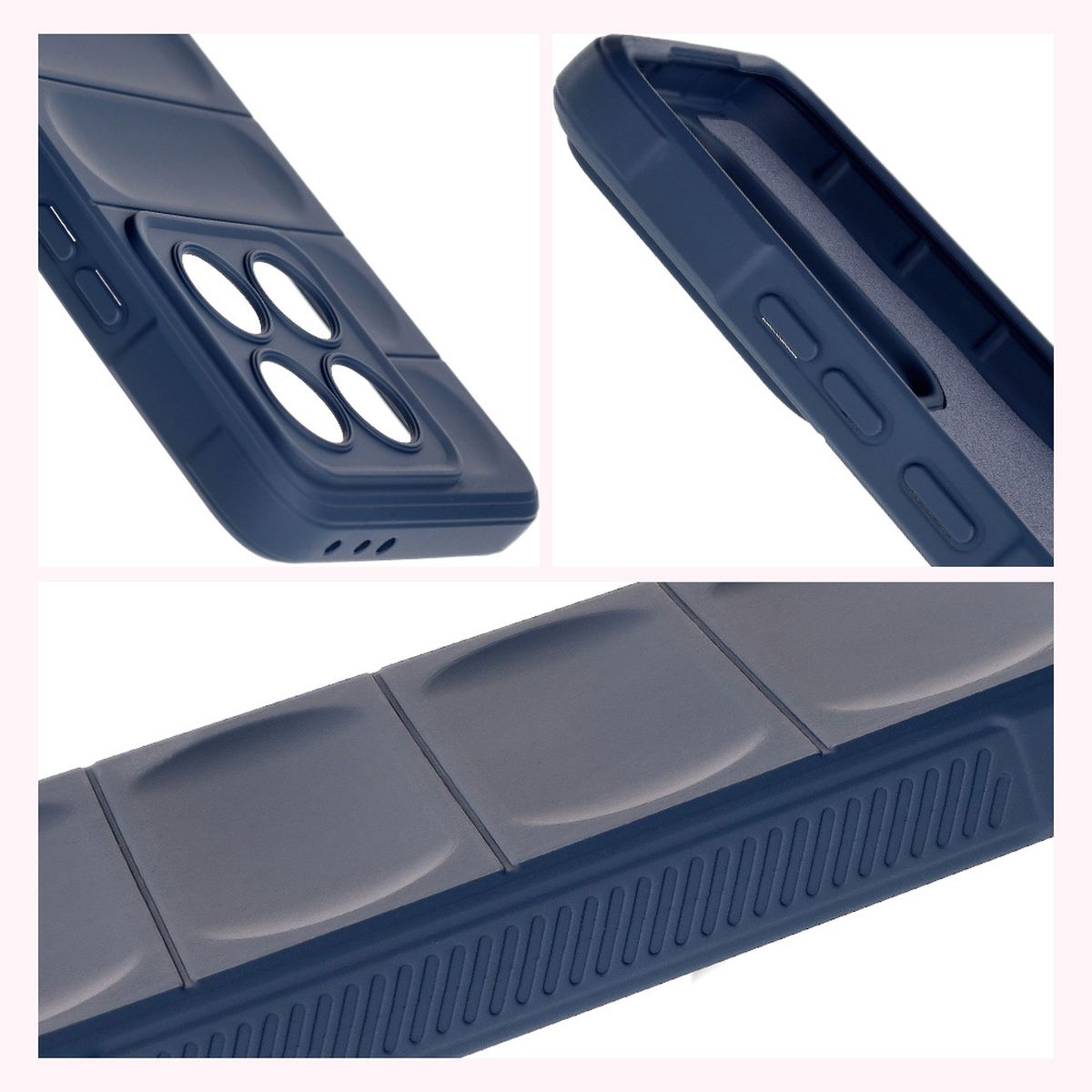 Textured sides and raised edges of the screen and camera in Bison Case Tur