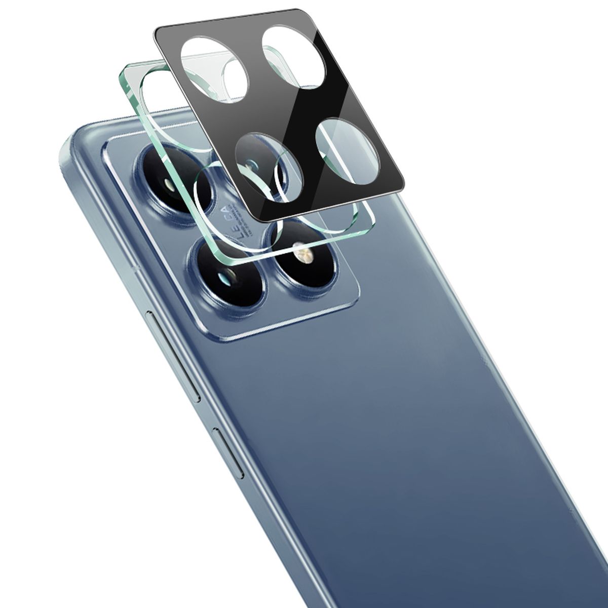 Composition of the lens on the camera and phone