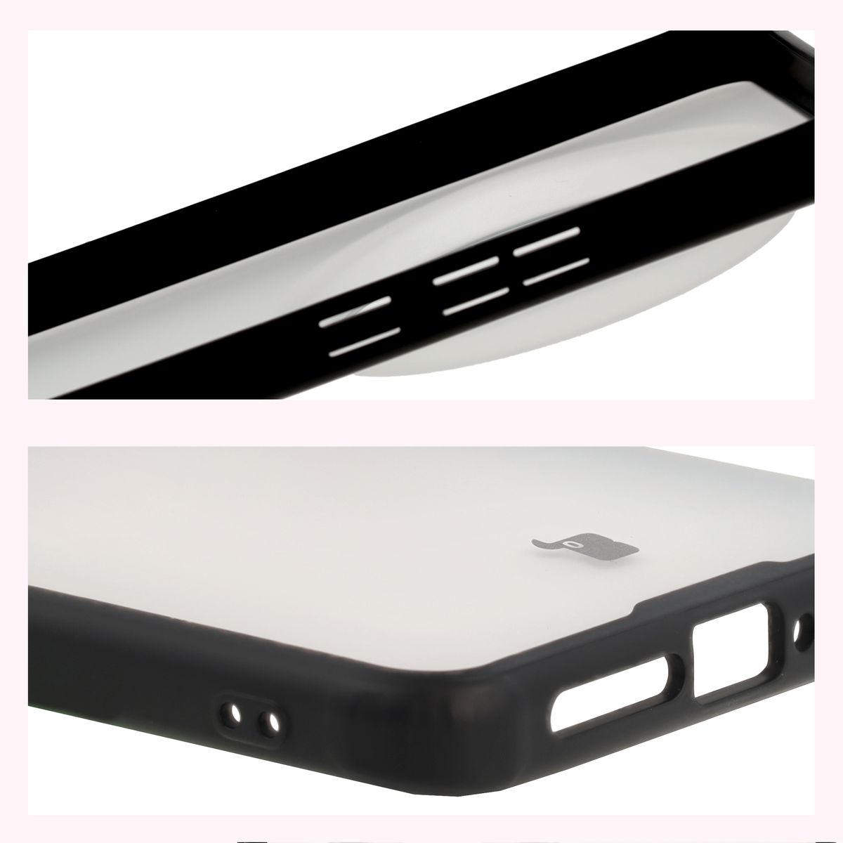 Wzmocnione narożniki i podwyższone ranty ekranu w etui Bizon Case Angelo