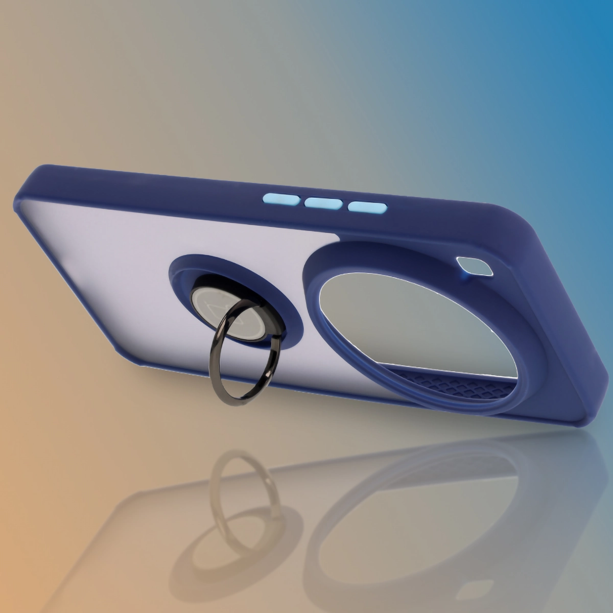 Halterung als Stütze im Bizon Hybrid Ring Etui