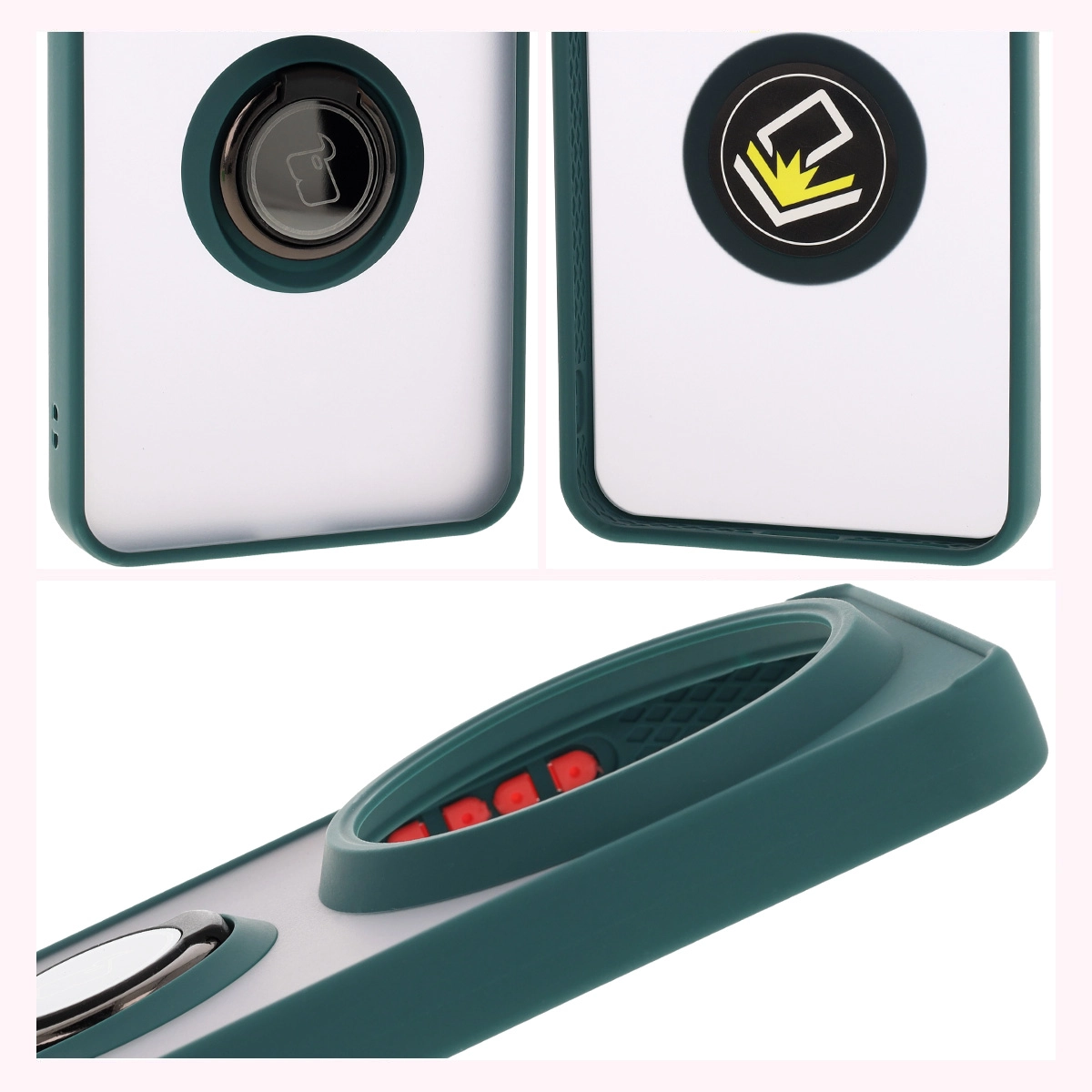 Eigenschaften der Bizon Case Hybrid Ring: rutschfester Rahmen und mattes Design