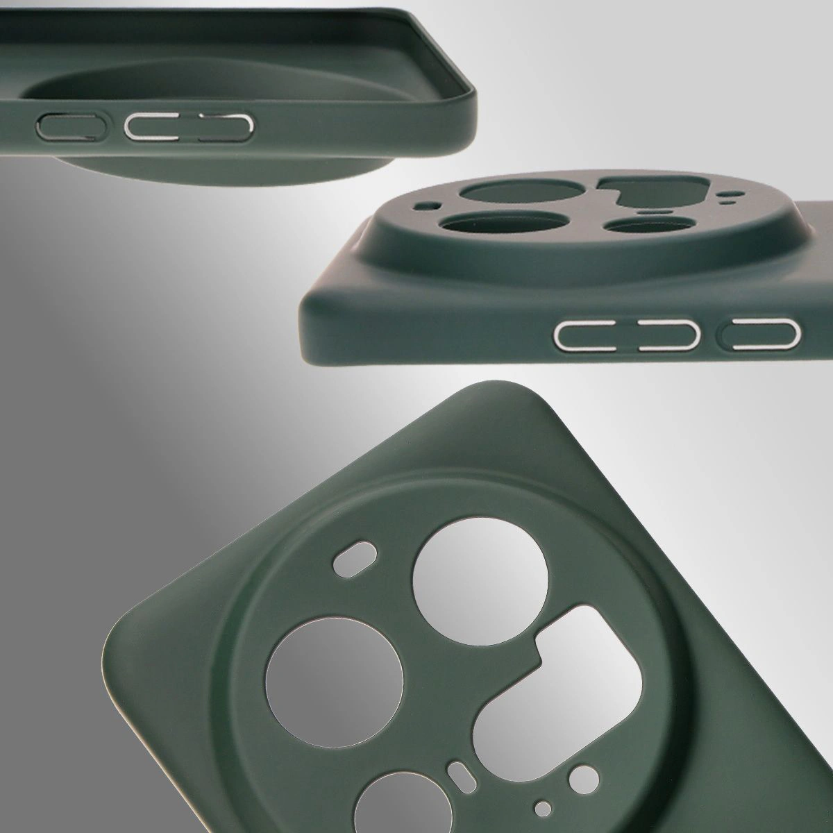 Dedizierte Ausschnitte und erhöhte Kanten für Kamera und Bildschirm in der Bizon Case Schutzhülle