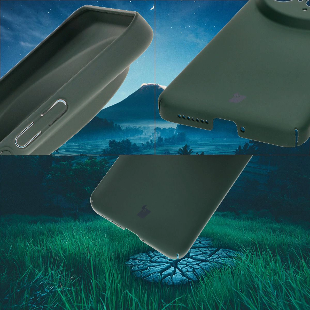 Integrierte Abdeckungen für Tasten, Ausschnitte und hartes Material der Bizon Case Schutzhülle