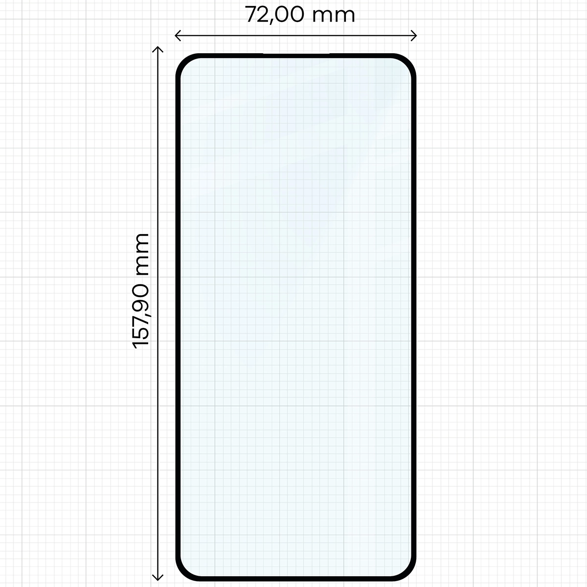 Wymiary szkła Bizon Glass Edge 3D