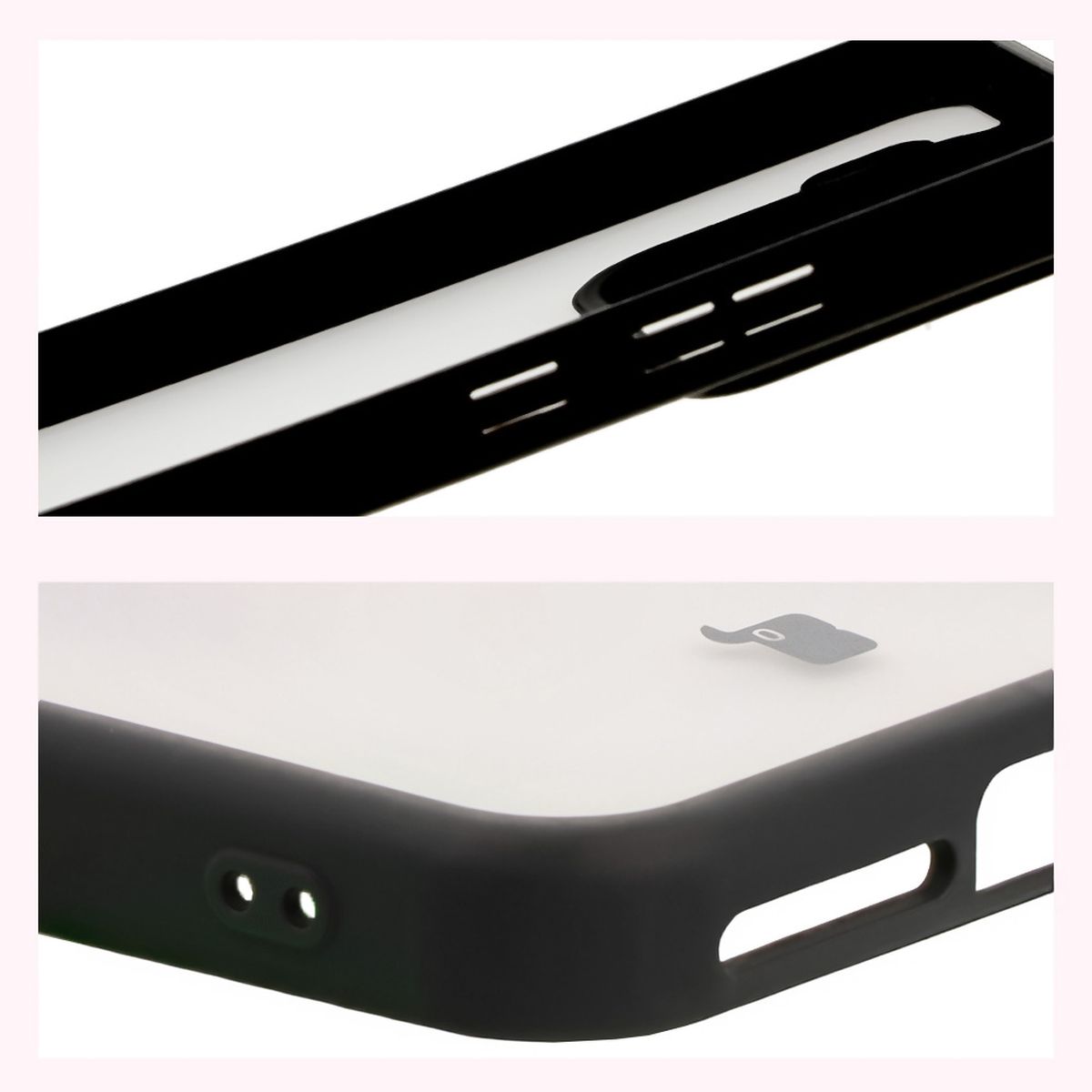 Reinforced corners and raised screen edges in Bizon Case Angelo