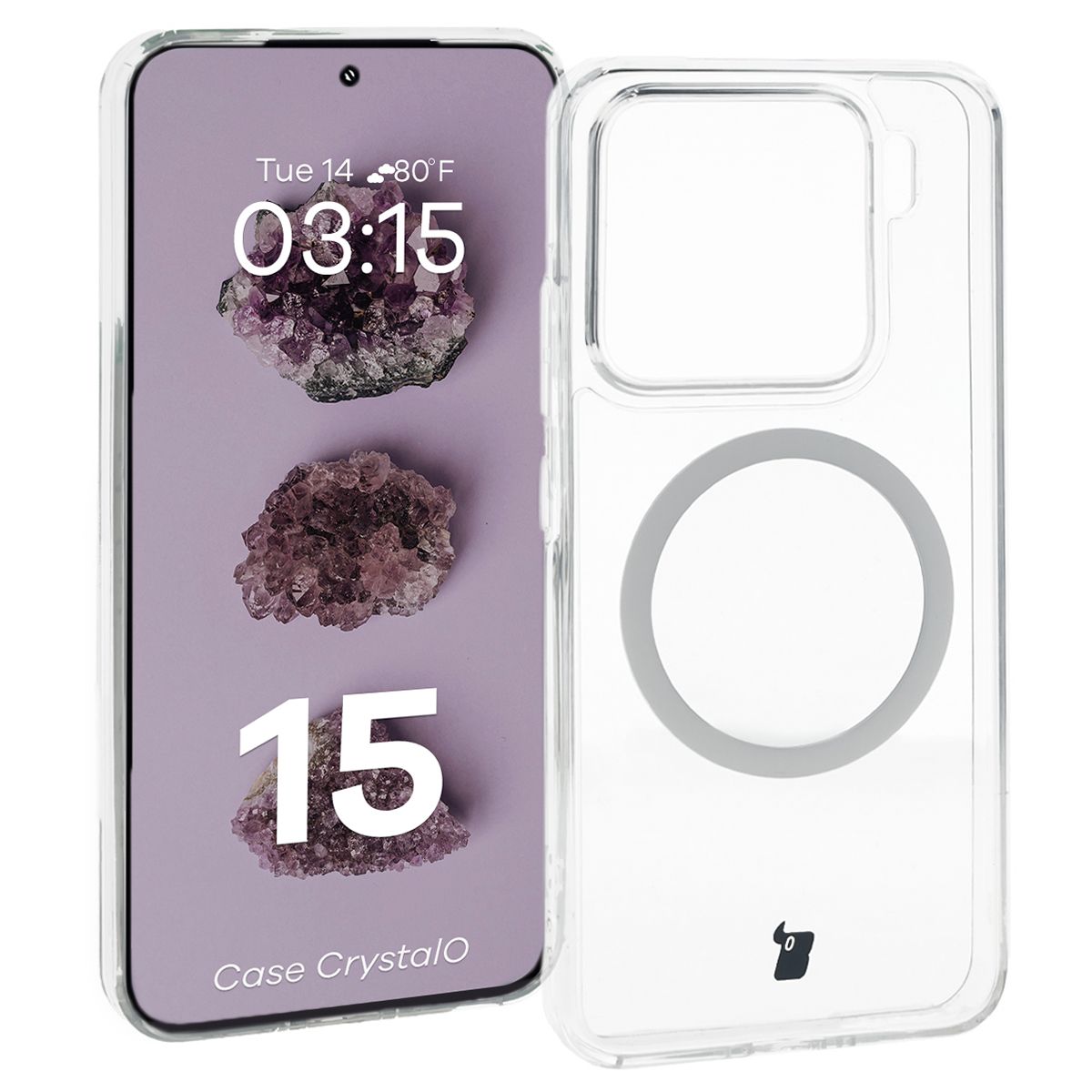 Transparent Bizon Case CrystalO for Xiaomi 15