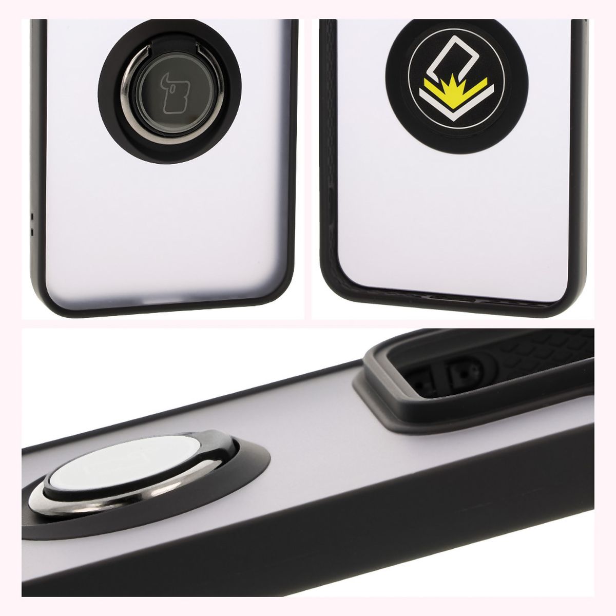 Caracteristicile Bizon Case Hybrid Ring: ramă antiderapantă și design mat