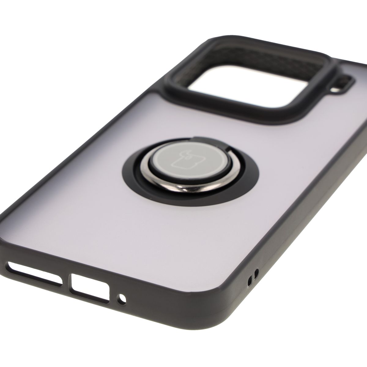 Decupaje precise, capace integrate și decupaj pentru lanyard în carcasa Bizon Case Hybrid Ring