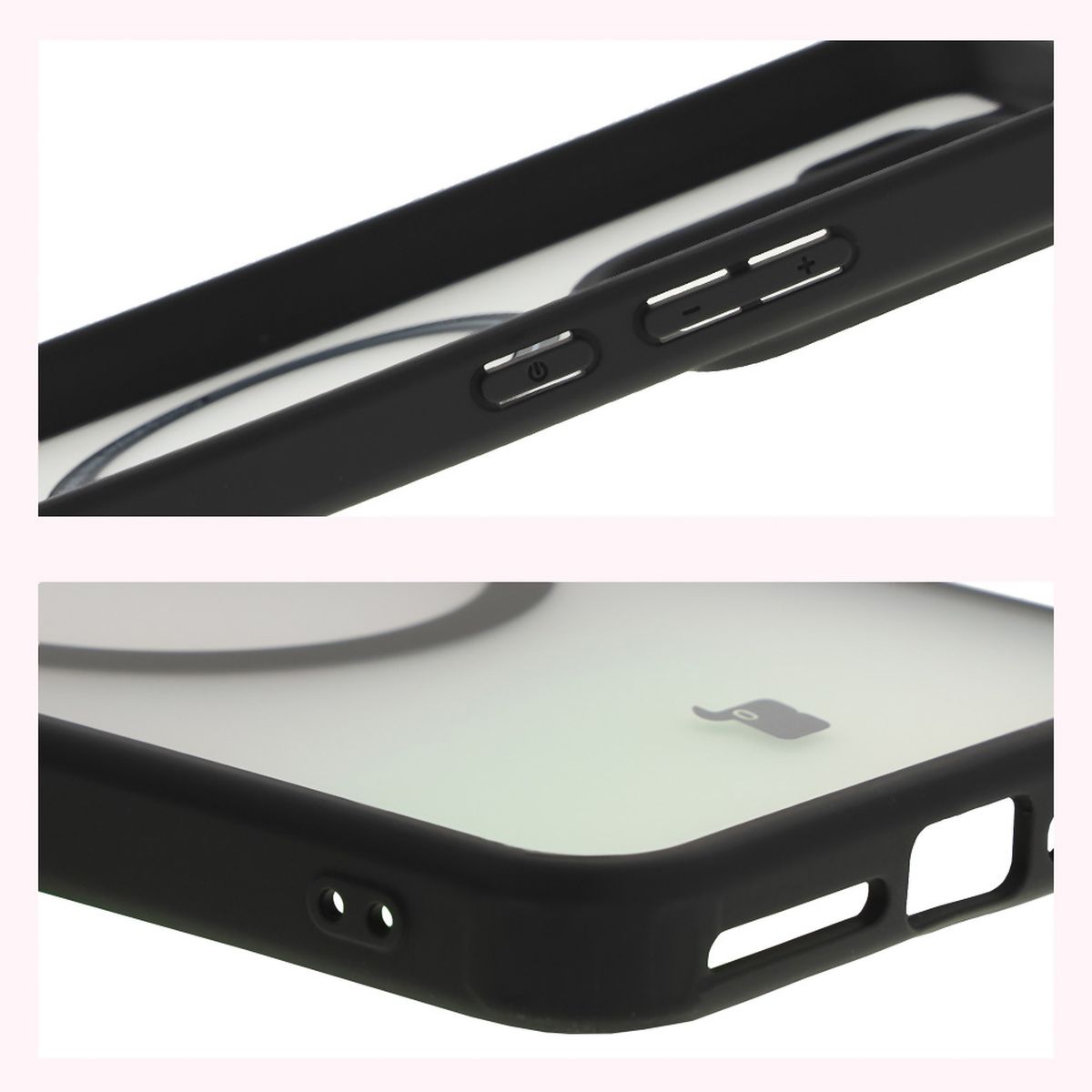 Reinforced corners and raised edges of the screen in the Bizon Case MatteO case