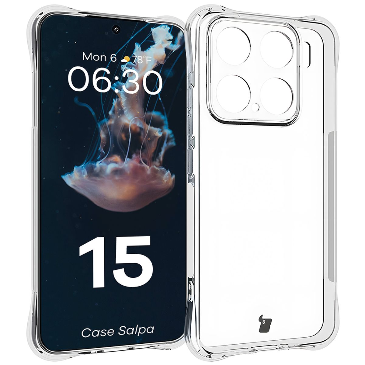 Transparent Bizon Case Salpa for Xiaomi 15