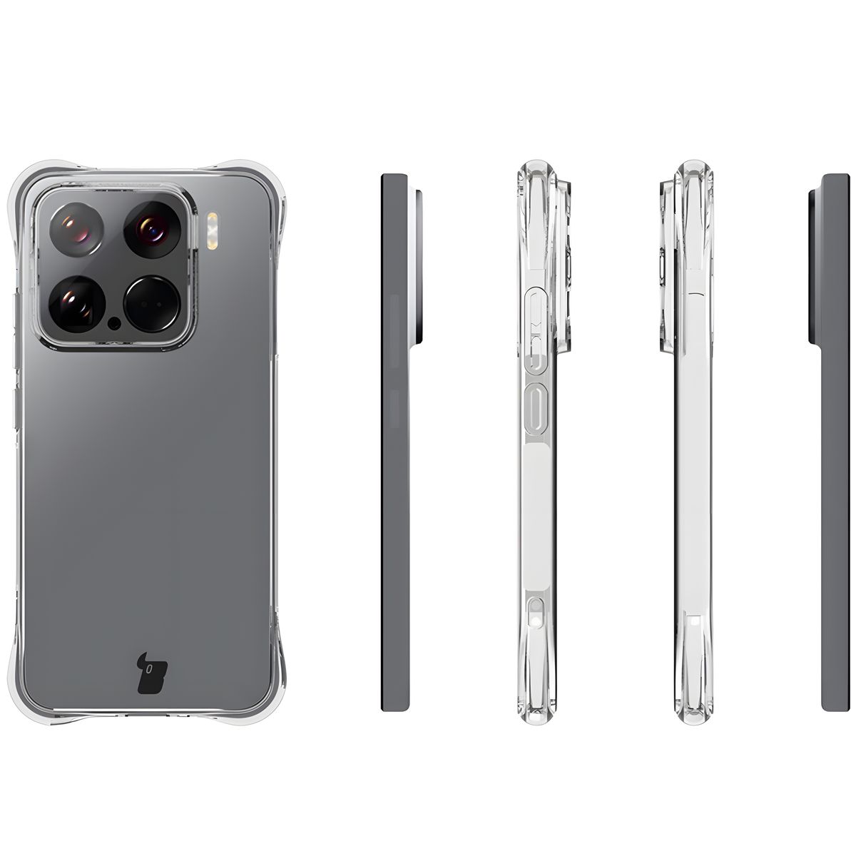 Reinforced corners, raised edges for the screen, and dotted texture in the Bizon Case Salpa