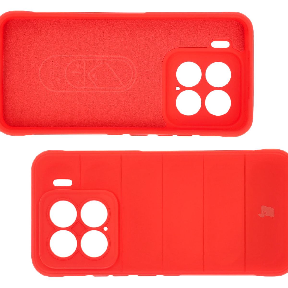 Wyściółka z mikrofibry, wyżłobienia na pleckach i wzmocnione narożniki w etui Bizon Case Tur