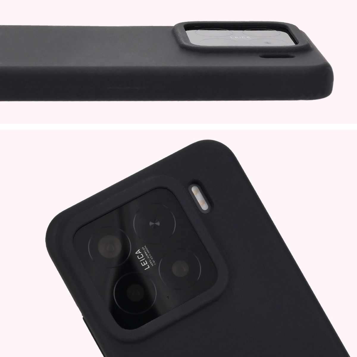 Close-up of lens cutout in Bison Soft Case