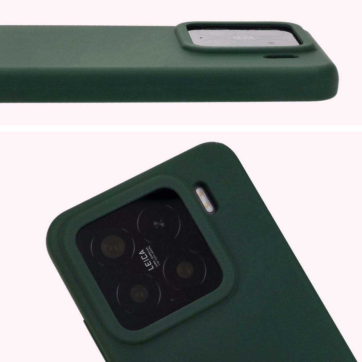 Prim-plan al decupajului pentru lentile în carcasa Bizon Soft Case