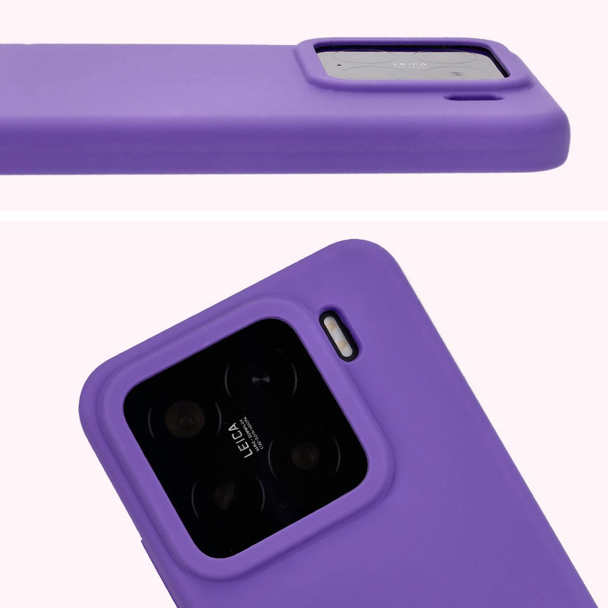Close-up of lens cutout in Bison Soft Case