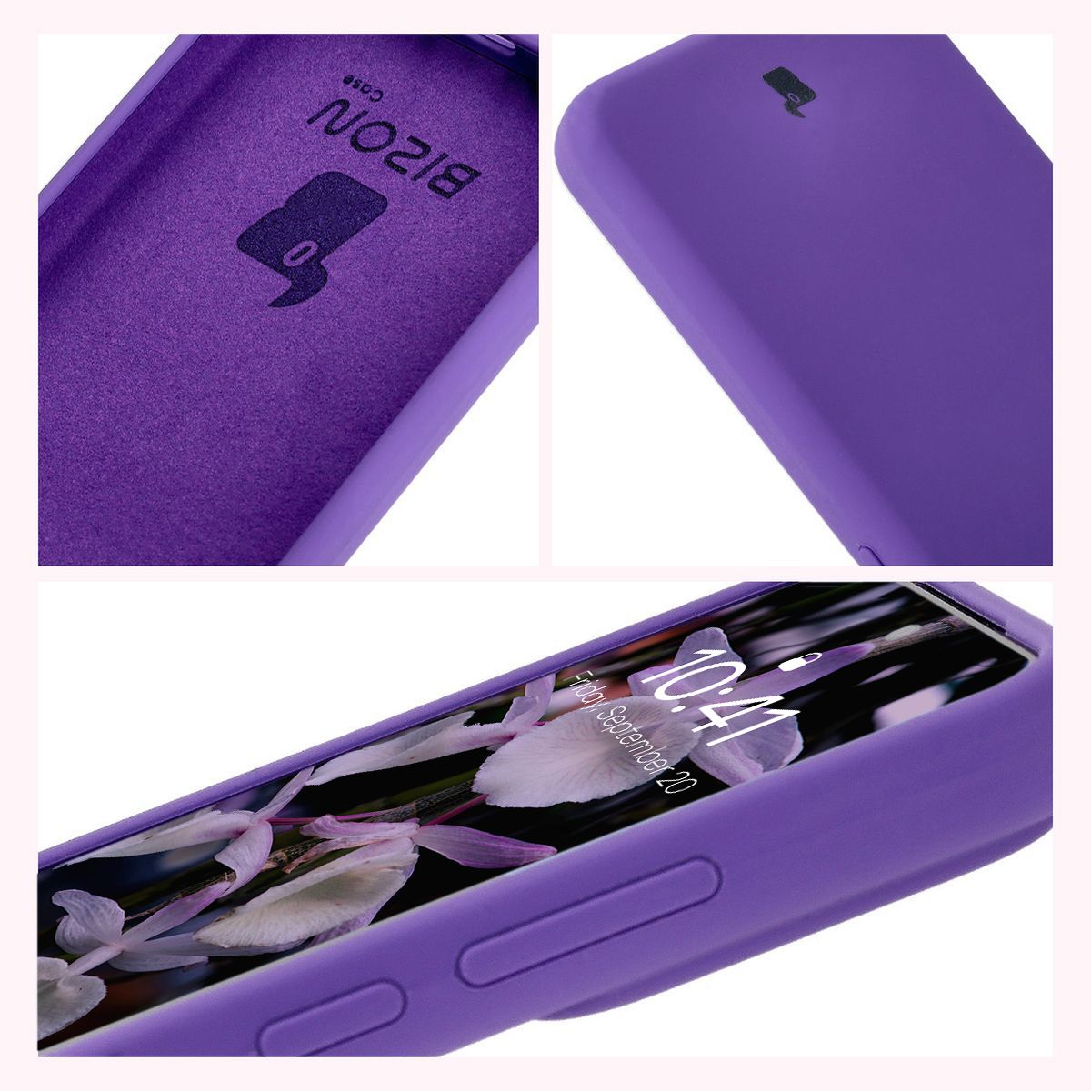 Bison Soft Case construction: integrated covers, raised edges, and microfiber lining