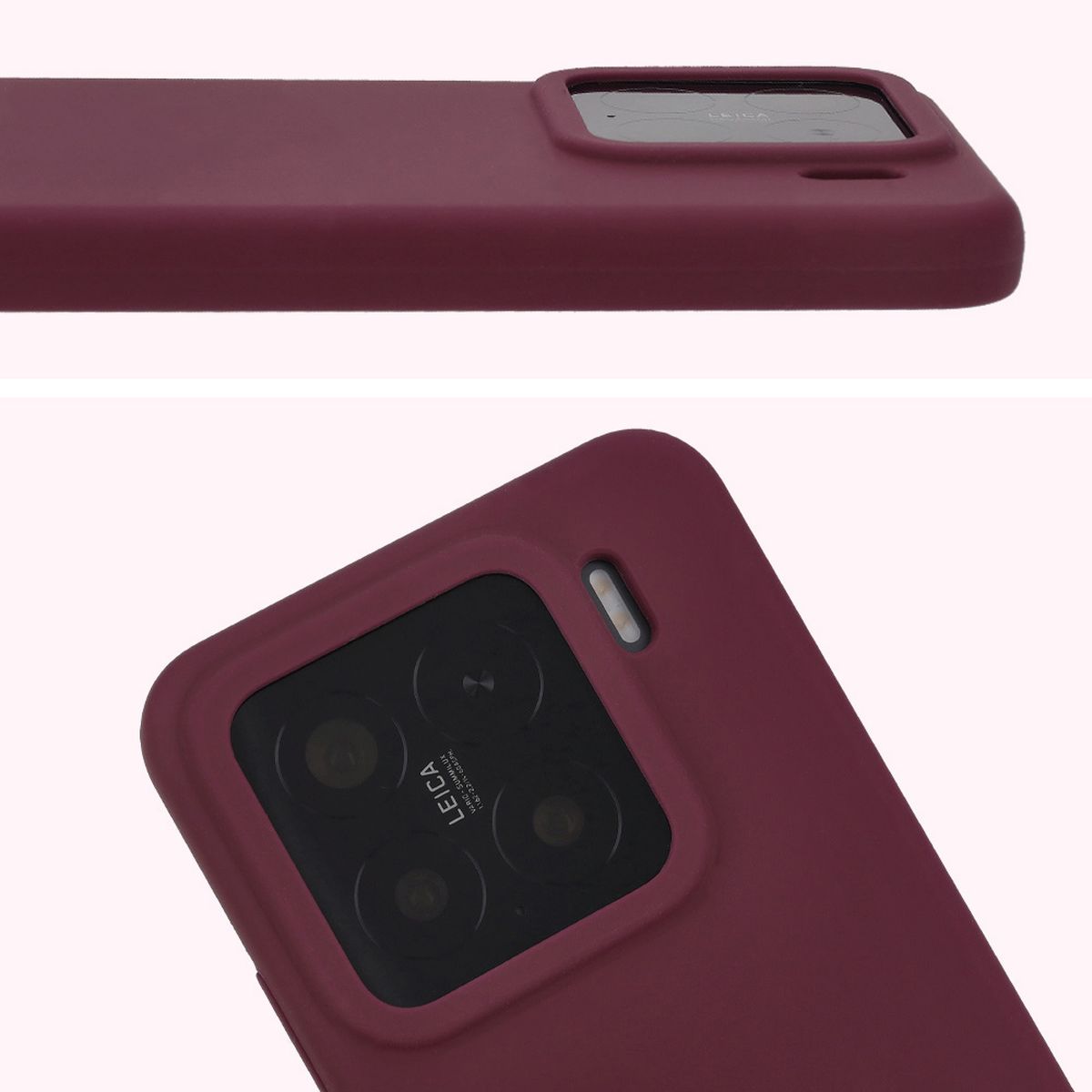 Close-up of the lens cutout in the Bison Soft Case
