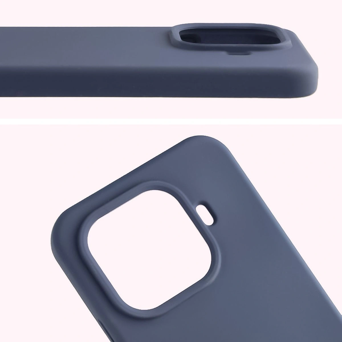Close-up of the lens cutout in the Bison Soft Case for Xiaomi 15T Pro