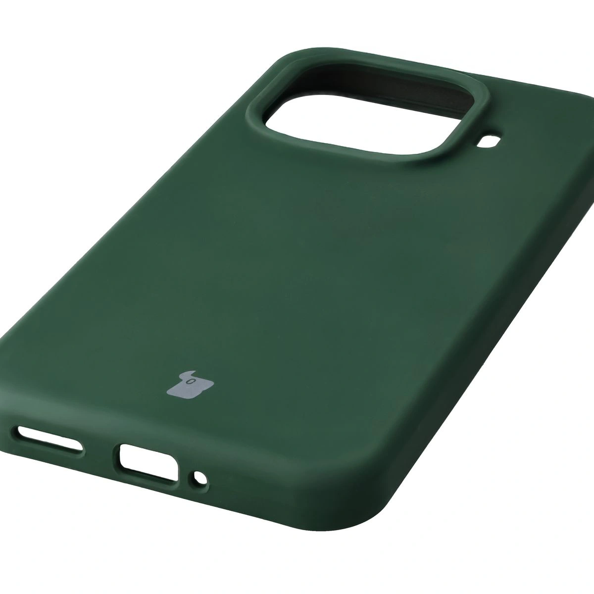 Close-up of precise cutouts and wireless charging capability in the Bison Soft Case for Xiaomi 15T Pro