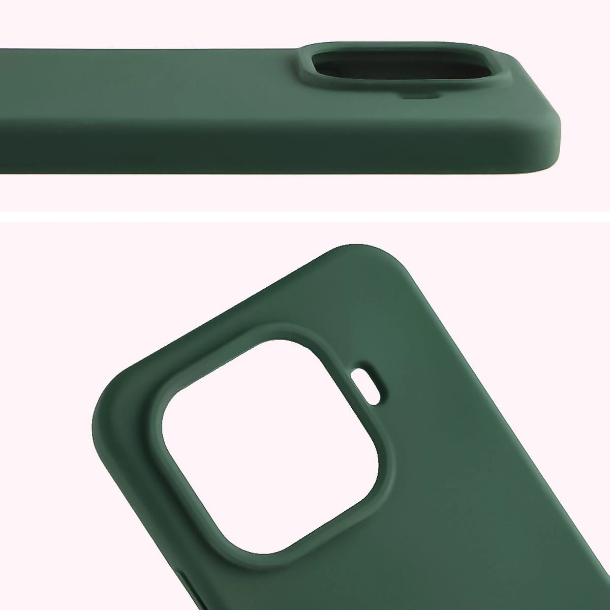 Close-up of the lens cutout in the Bison Soft Case for Xiaomi 15T Pro