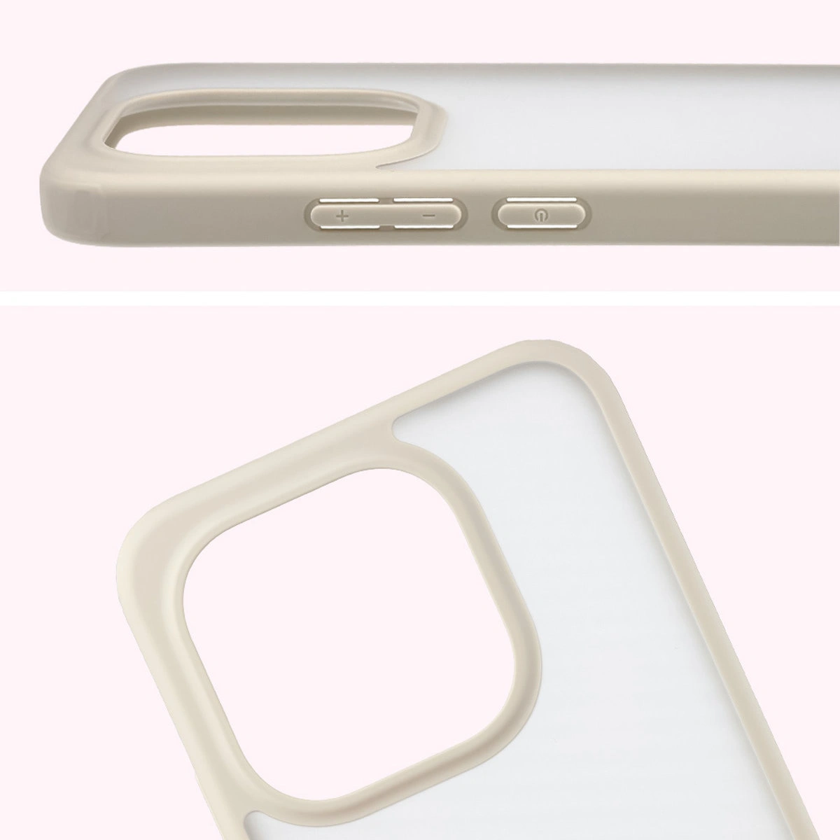 Decupaj complet și margini ridicate pentru cameră în etui Bizon Case Angelo pentru Xiaomi 15T