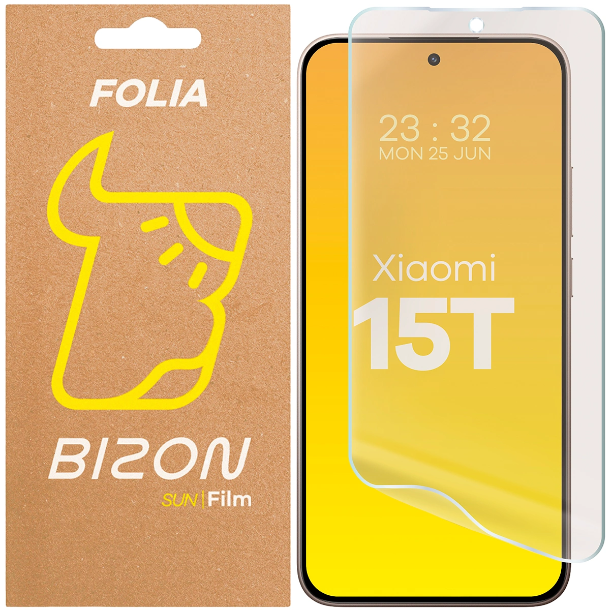 Folia matowa na ekran Bizon Glass Film Sun do Xiaomi 15T, 1 sztuka