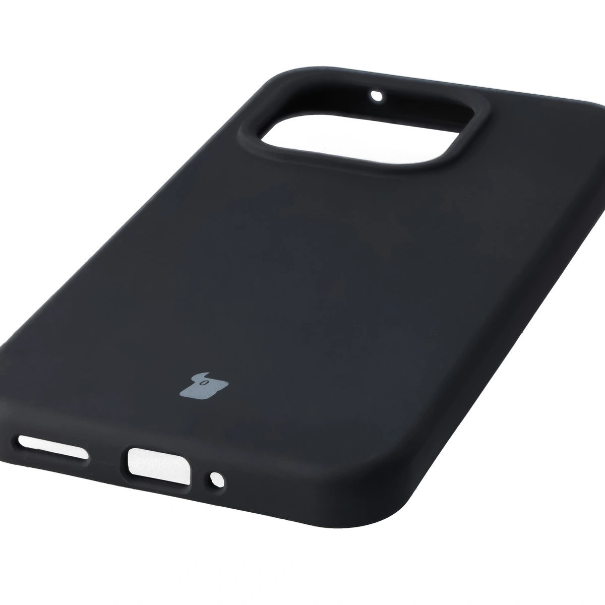 Close-up of precise cutouts and the ability for wireless charging in the Bison Soft Case for Xiaomi 15T