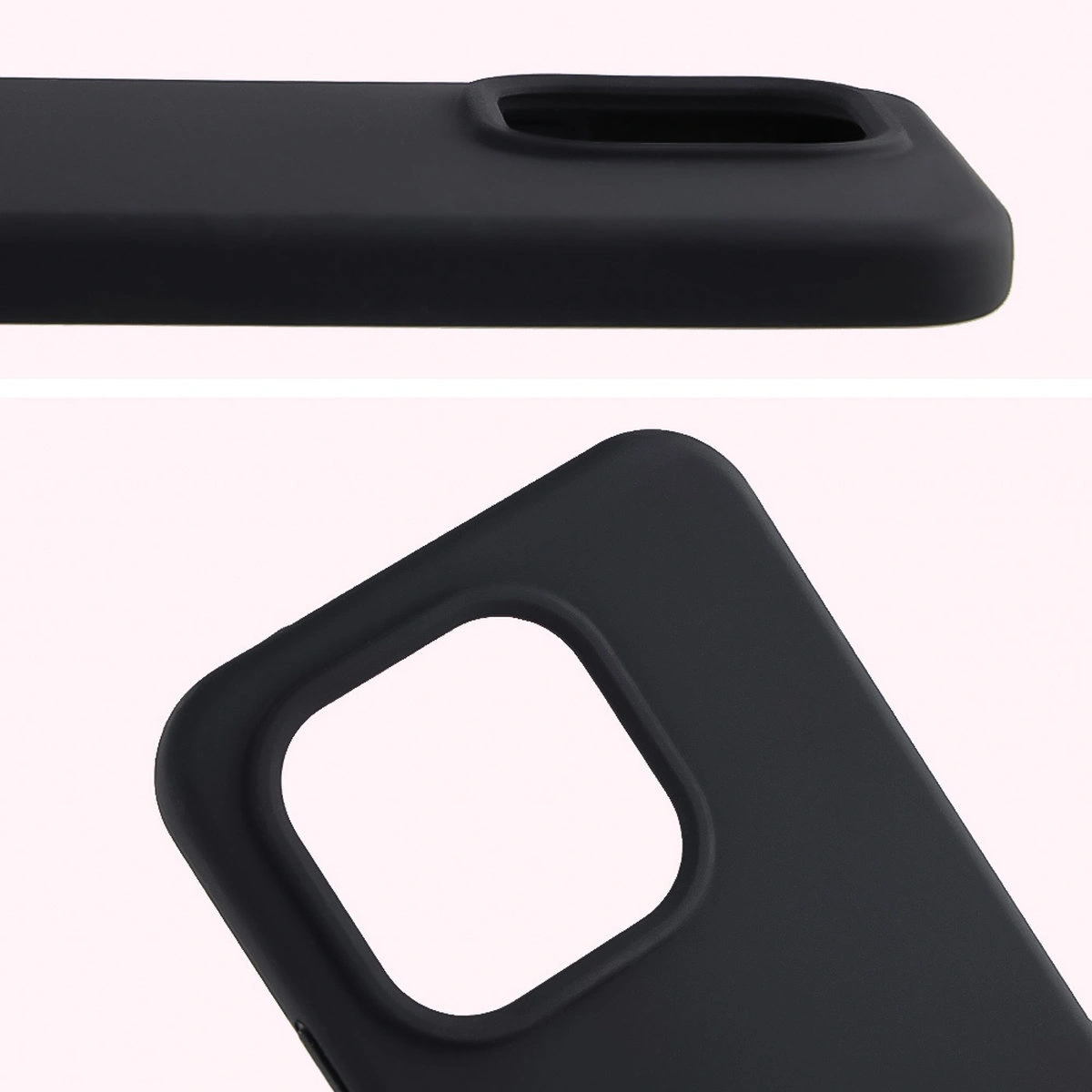 Close-up of the lens cutout in the Bison Soft Case for Xiaomi 15T