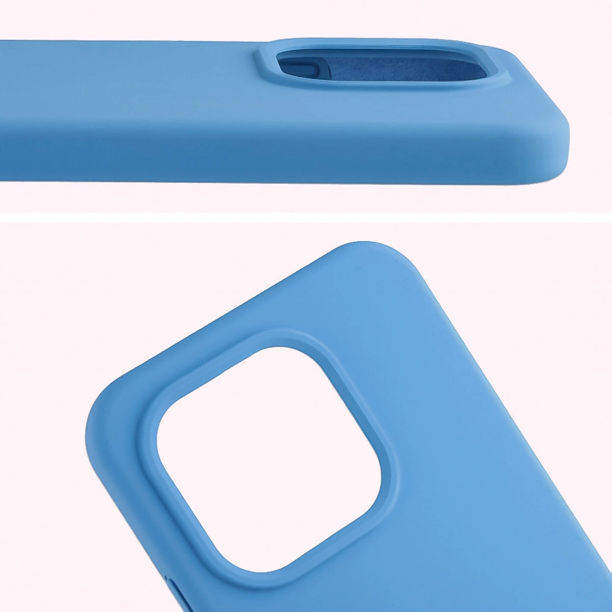 Close-up of the lens cutout in the Bison Soft Case for Xiaomi 15T
