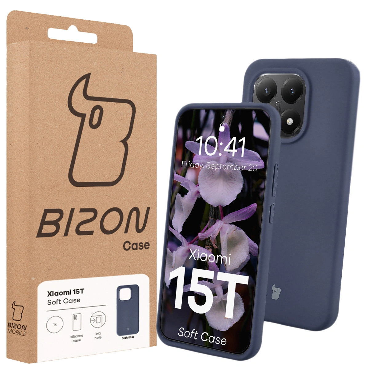 Front of Bison Case box with dedicated label for Xiaomi 15T