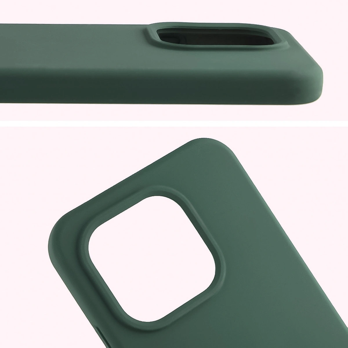 Close-up of the lens cutout in the Bison Soft Case for Xiaomi 15T